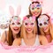 36 Pcs Happy Easter Party Paper Glasses Frame Bulk 7 Inch Easter Glasses Bunny Ears Chick Eggs Decoration Photo Booth Props Basket Stuffers for Adult Eyeglasses Party Favor